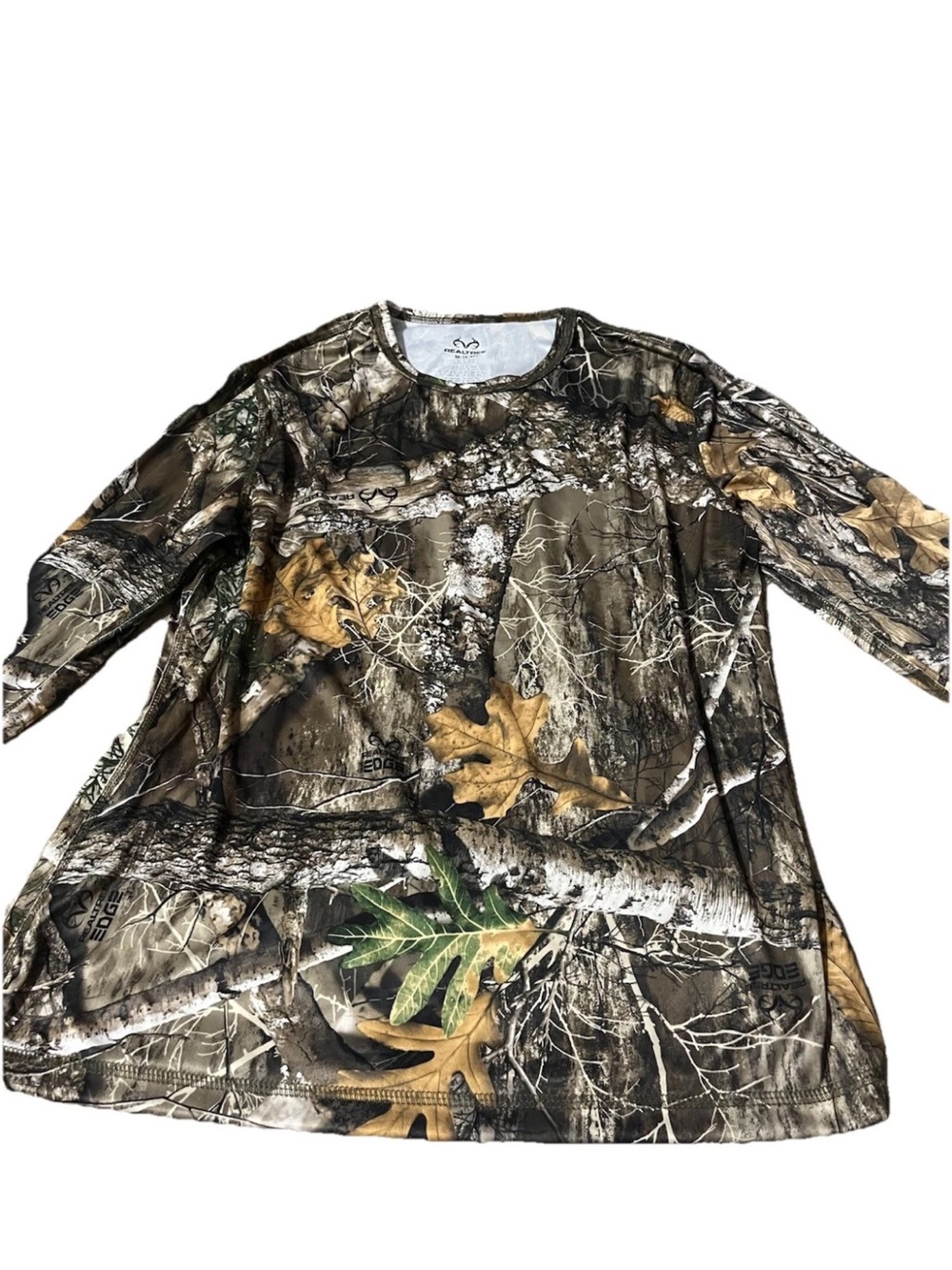 Realtree Long Sleeve Camo Shirt in Brown Green Tan
